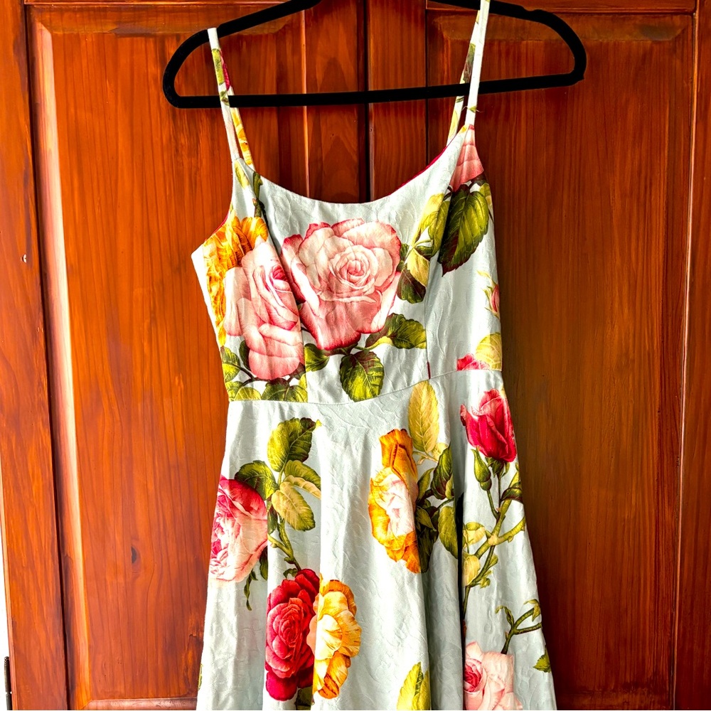 Floral dress.